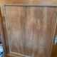 Solid wood buffet Louis XVI style with veined white marble