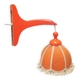 Scandinavian orange wall light from the 70s