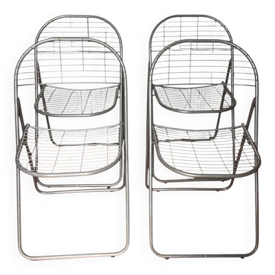 Set de 4 chaises pliantes Niels Gammelgaard pour Ikea (1980)