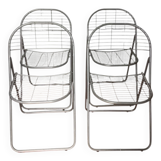 Set de 4 chaises pliantes Niels Gammelgaard pour Ikea (1980)