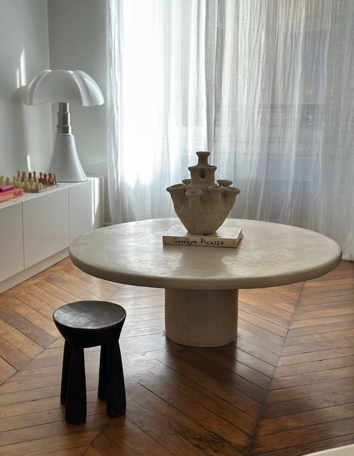 Anemone candle holder, centrepiece chandelier, raw minimalist ceramic sculpture.