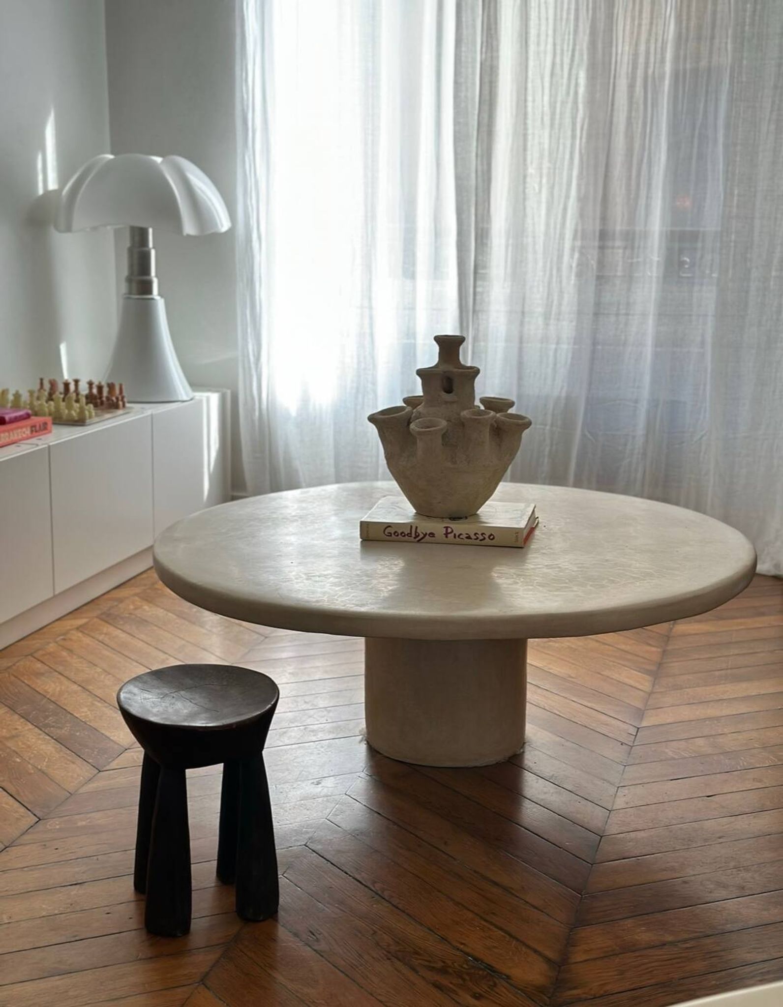 Anemone candle holder, centrepiece chandelier, raw minimalist ceramic sculpture.