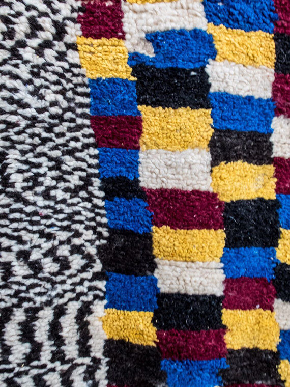 Azilal, 225 x 123 authentic hand made wool rug