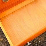 Vintage 4-drawer chest of drawers in waxed wood