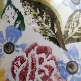 Painted Porcelain Flower Vase by Bassano with a Floral Pattern, Italy