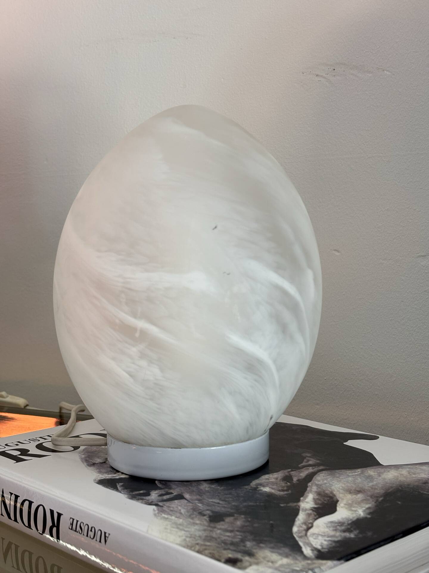 Vintage egg lamp