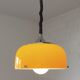Vintage Meblo Harvey Guzzini Pendant Light MCM Yellow Plastic Hanging Lamp