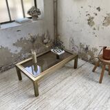 Table basse en laiton années 60