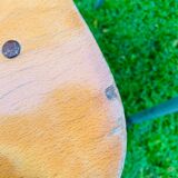 Set of 4 school chairs - wood & metal