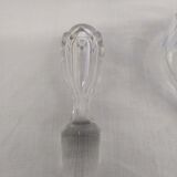 Numbered crystal decanter with stopper