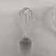 Numbered crystal decanter with stopper
