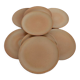 8 assiettes en grès