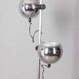 Vintage 70s floor lamp chrome metal design Goffredo Reggiani
