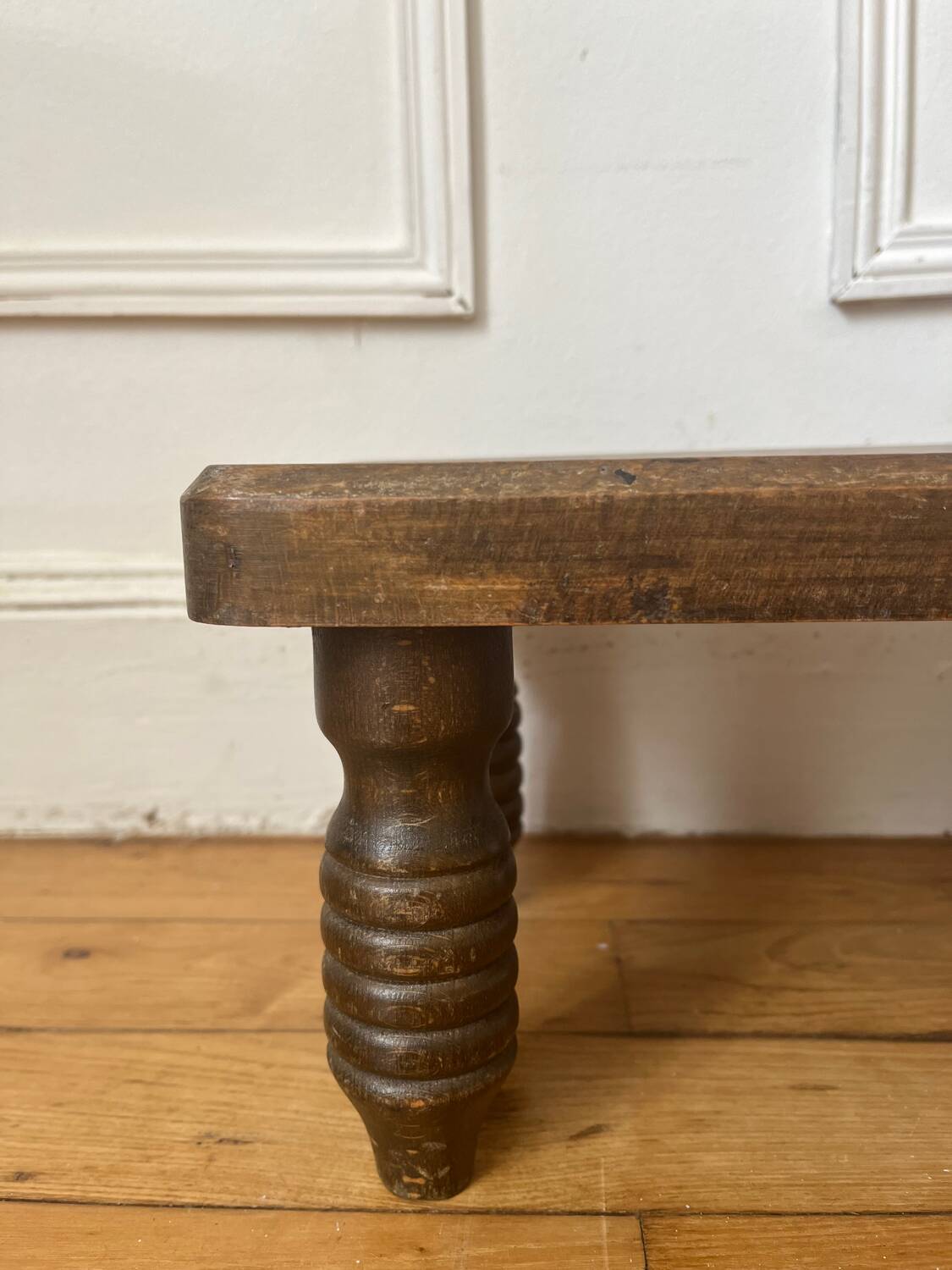 Low stool in old wood