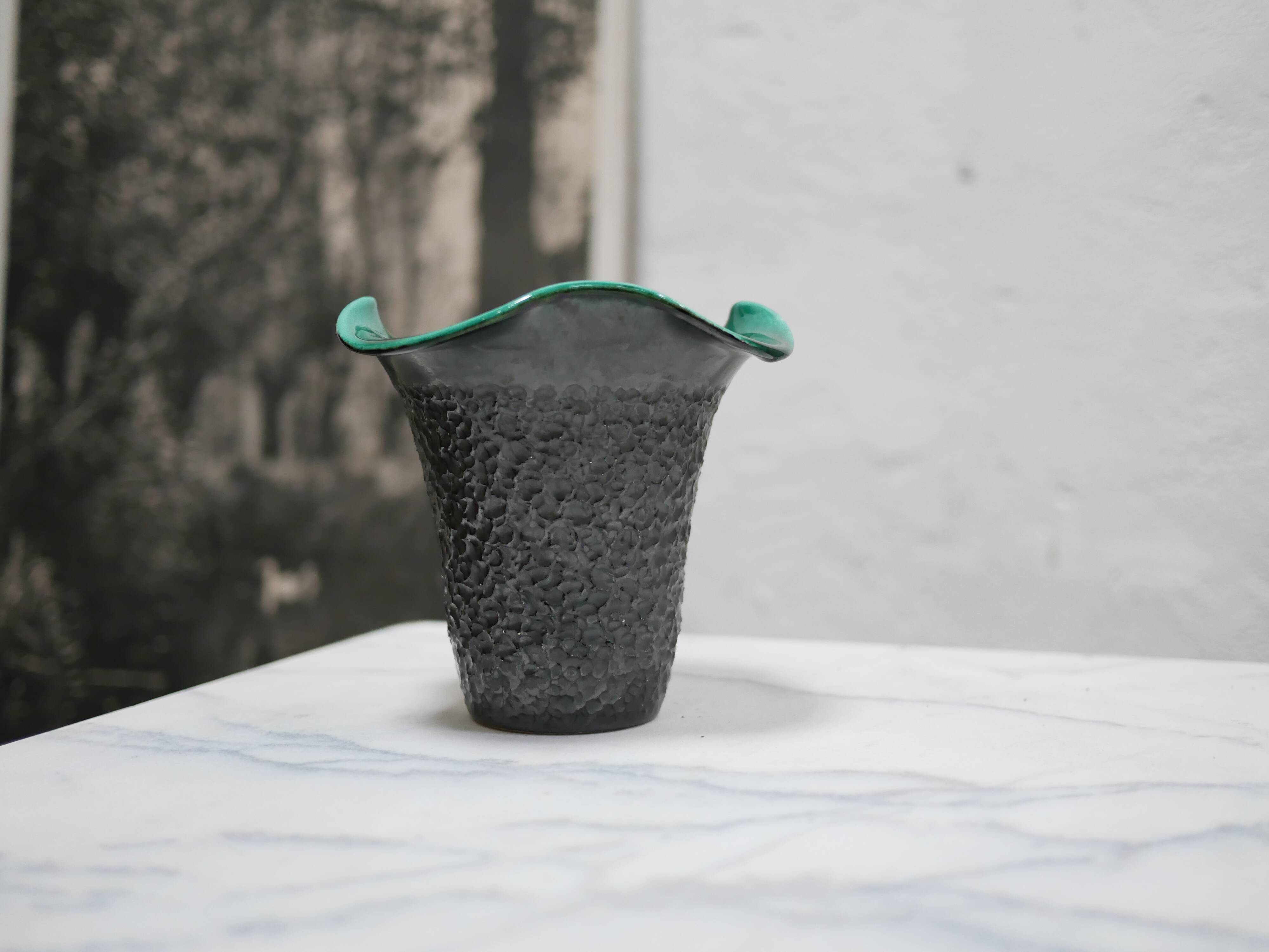 Vintage ceramic corolla vase