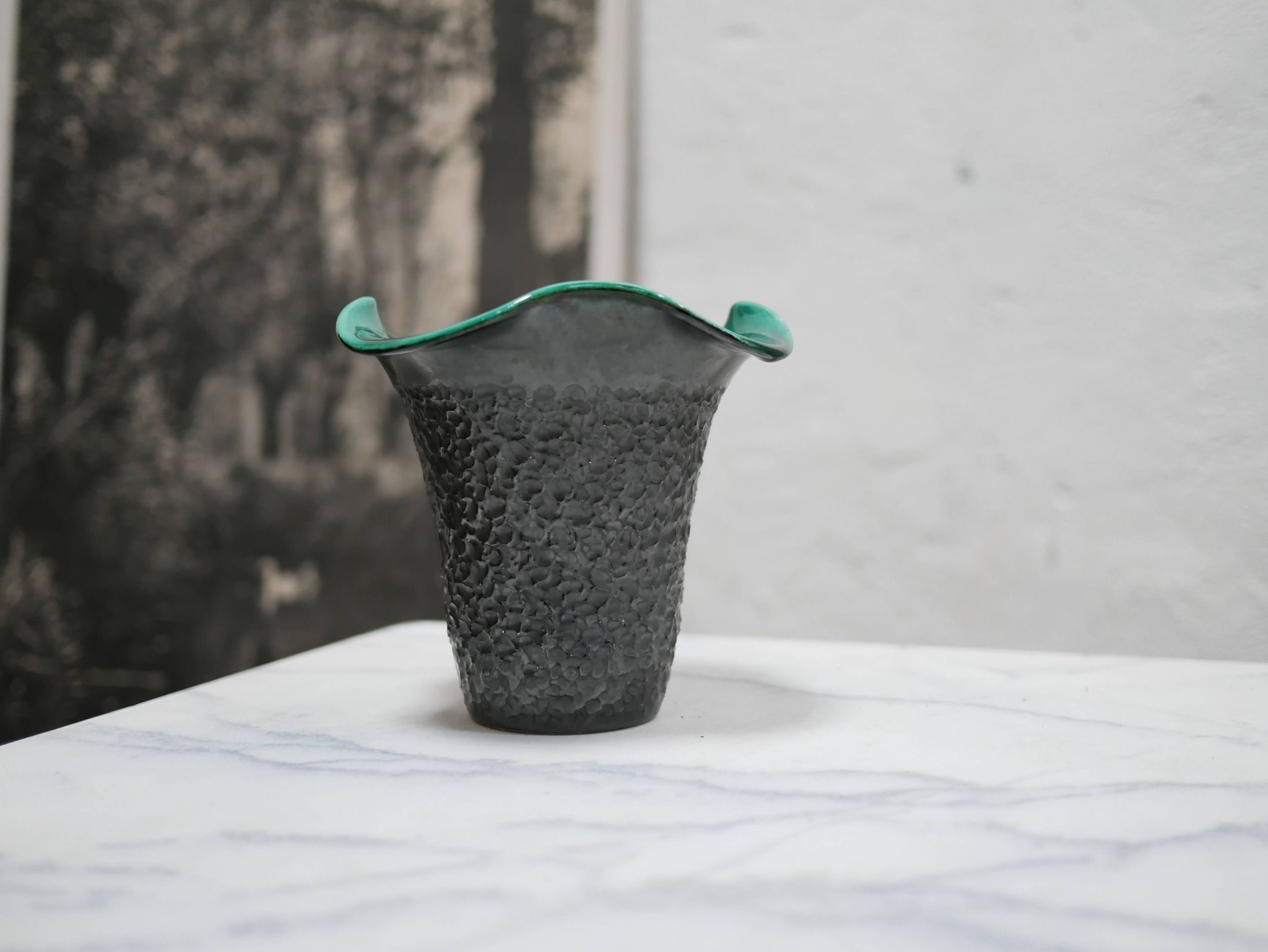 Vase corolle vintage en céramique