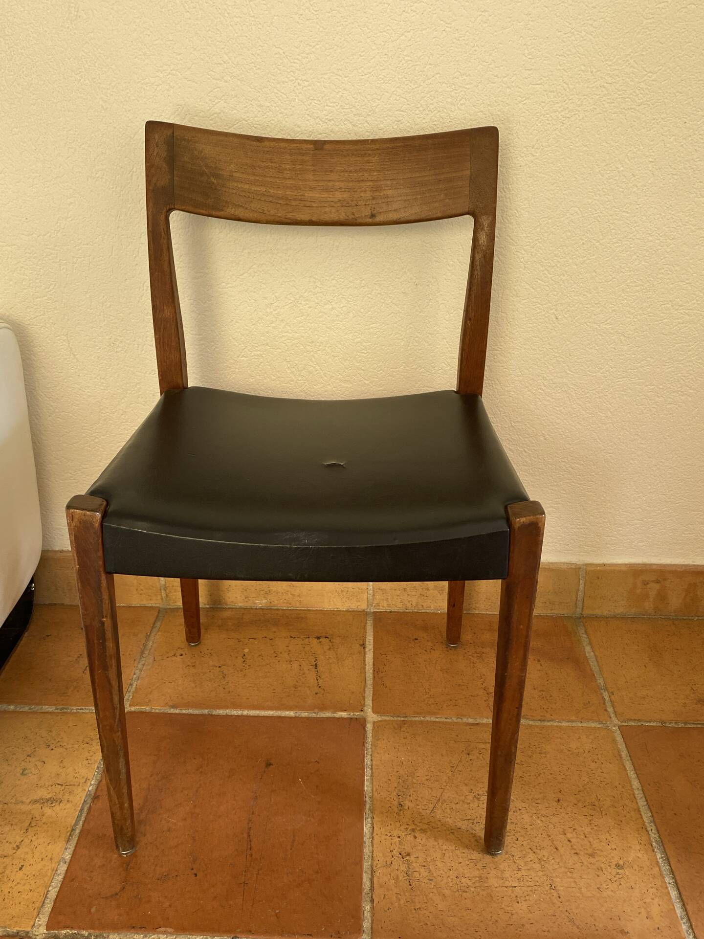Teak chair, Kobtiki by Yngve Ekstrom for Hugo Troeds, 1960s.