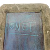 Ceramic vase signed Onet