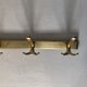 Golden coat hanger 4 hooks vintage 1960 55x10cm