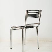 Pair of chrome chairs "Sandow" (1 of 3), René Herbst, 1980s