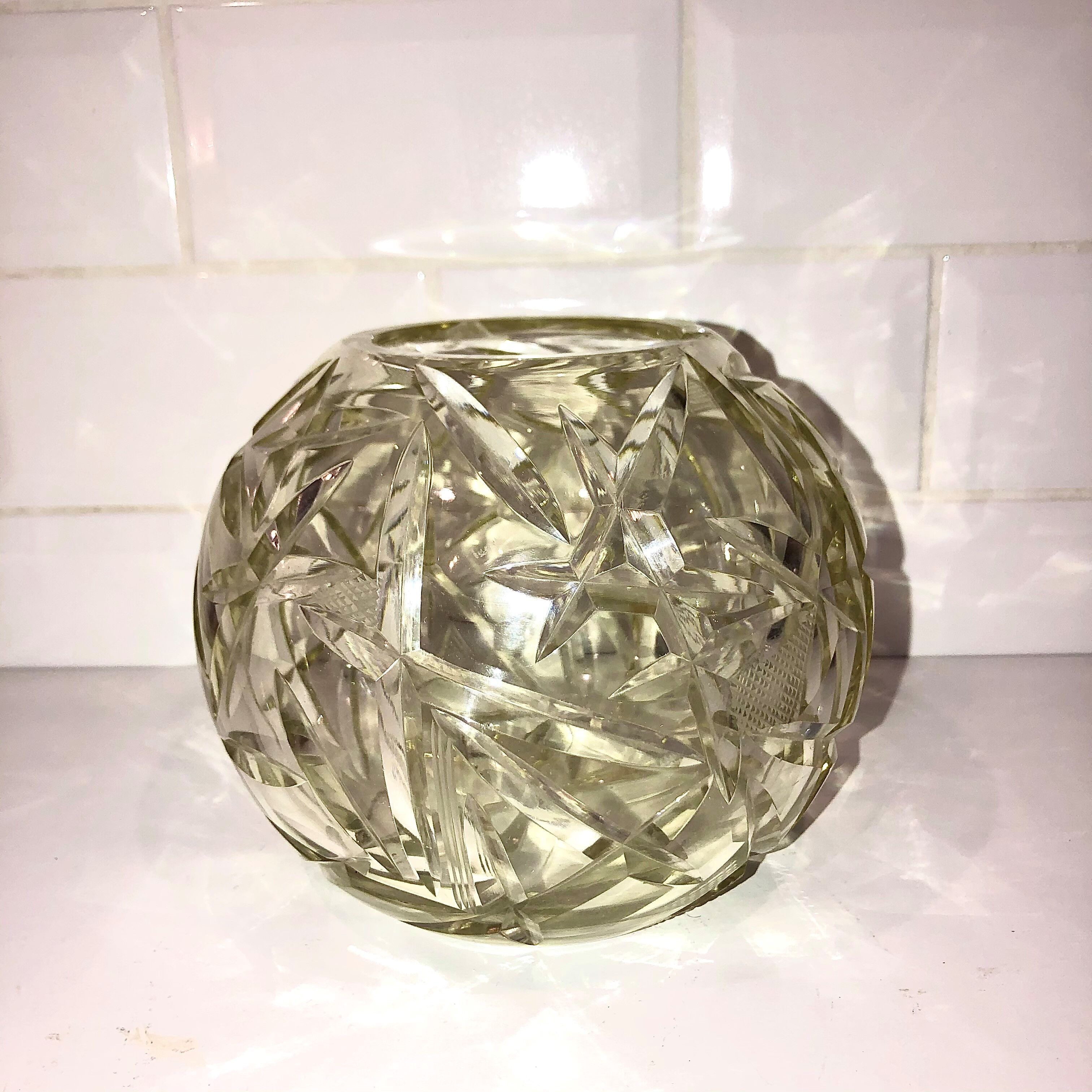 St. Louis Crystal Ball Vase