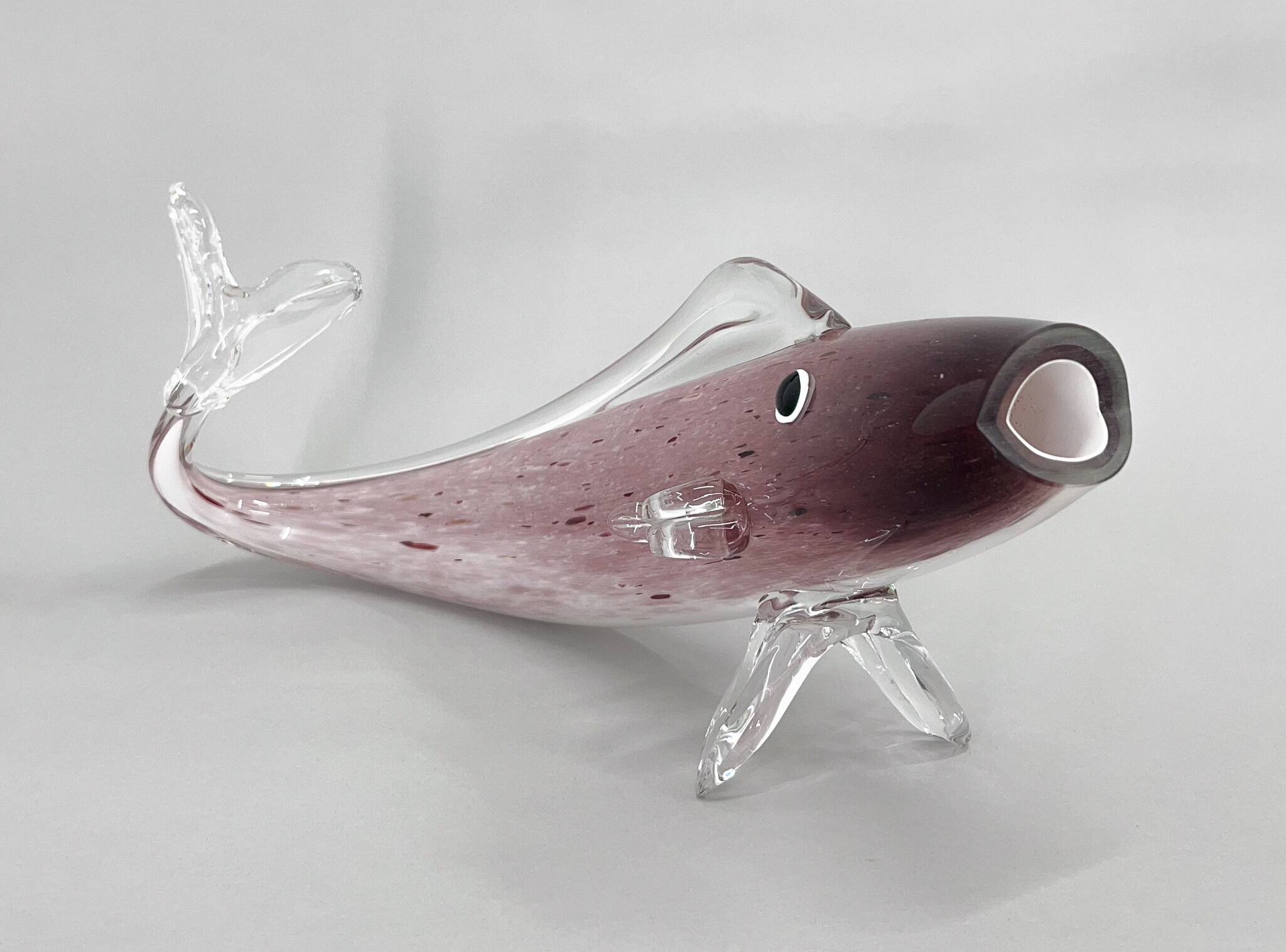 1970s Large Bohemian Glass Fish