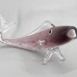 1970s Large Bohemian Glass Fish