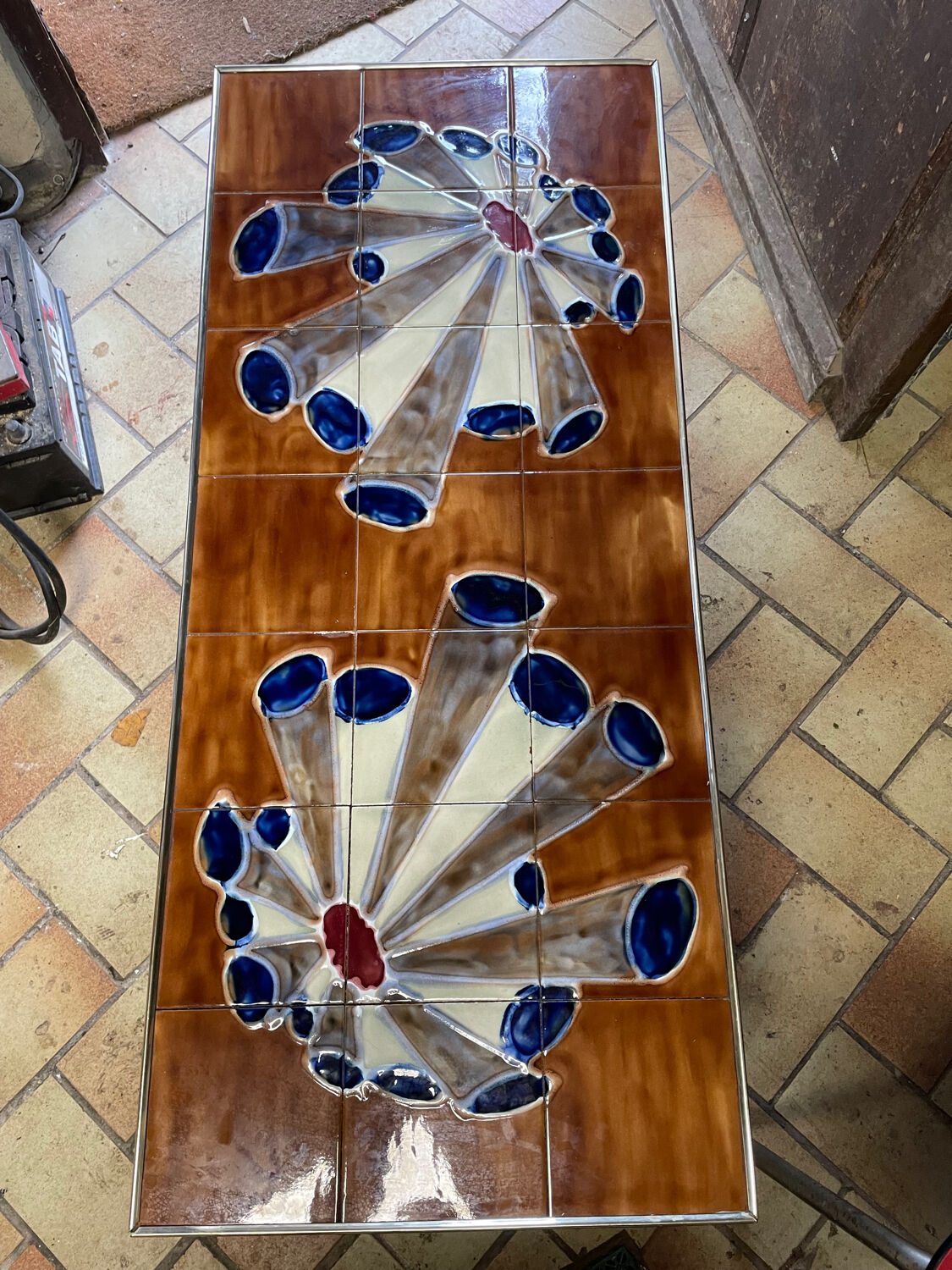 Ceramic coffee table Space Age 1970s