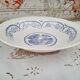 Digoin Sarreguemines round hollow dish, Bernadette model