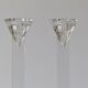 Set of 3 vintage de bohème crystal candlesticks