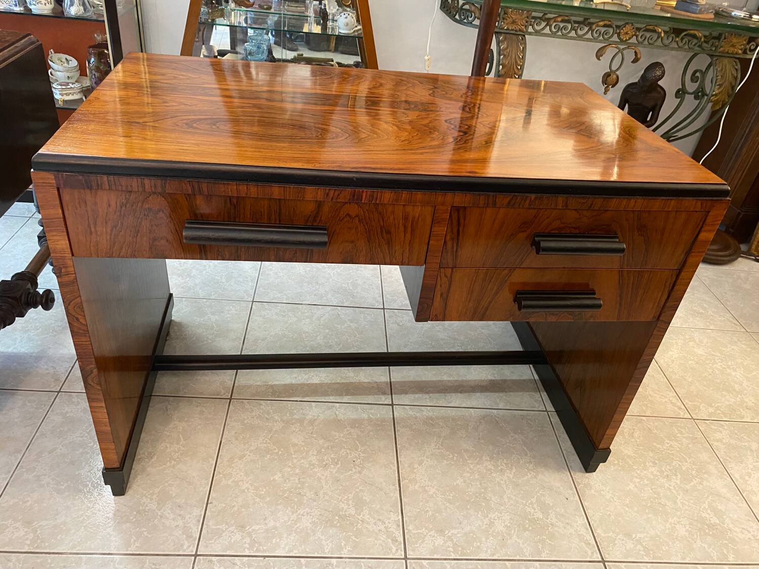 Art Deco mahogany desk