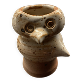 Owl-shaped zoomorphic vase in stoneware – Jacques Pouchain, Dieulefit Workshop
