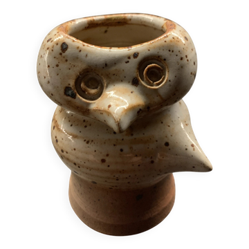 Owl-shaped zoomorphic vase in stoneware – Jacques Pouchain, Dieulefit Workshop