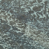 Handmade turkish unique 1980s 270 cm x 370 cm grey wool carpet