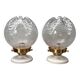 Paire d’appliques murales globes vintage