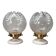 Pair of vintage globe wall lights