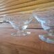 5 champagne glasses in vintage engraved glass