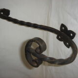 wrought iron patère circa 1970