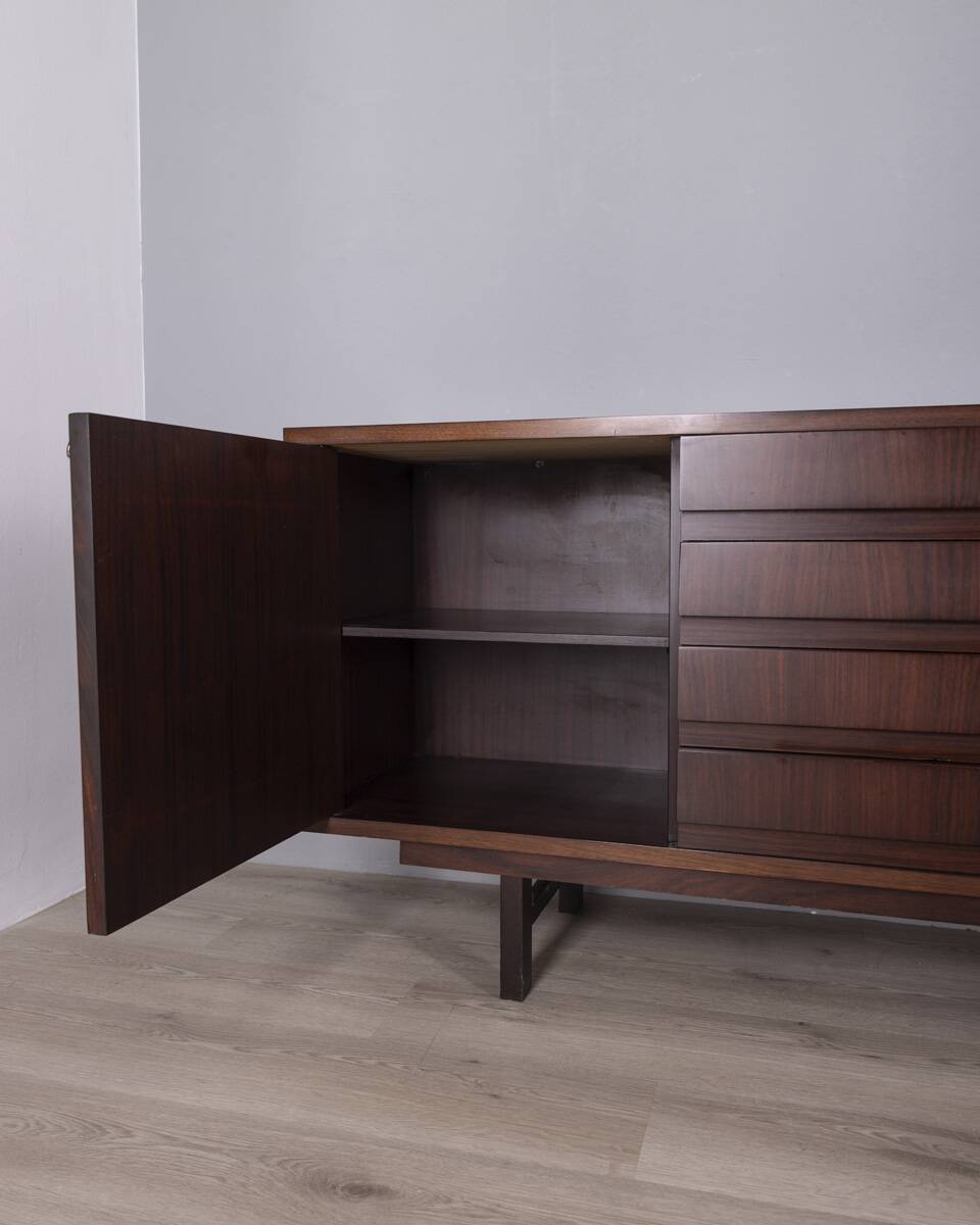 LARGE VINTAGE SIDEBOARD FROM THE 1960S IN WOOD, ITALIAN DESIGN