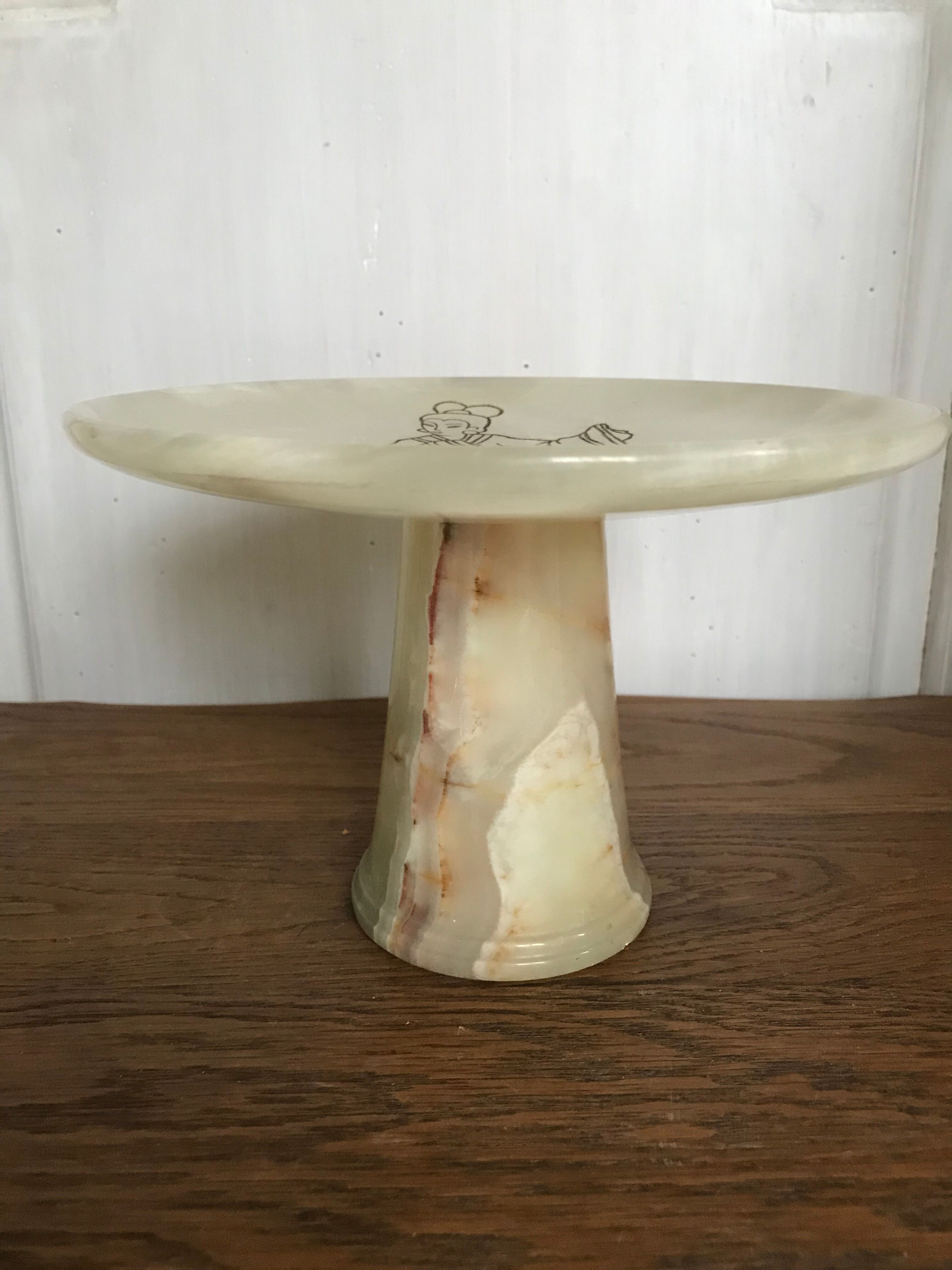 Vintage onyx dish