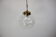Glass hanging lamp Kamenicky Senov, 1970