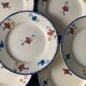 Dessert service 12 plates and 1 dish Mary Lou Digoin Sarreguemines