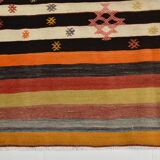 6x11 Multicolor Wool Kilim Rug, 190x322Cm