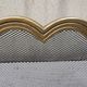 3-panel fire screen in brass and black mesh H 39 cm, ideal for a small fireplace