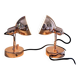 Pair of copper wall sconces