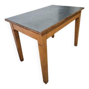 Table vintage en bois - vert