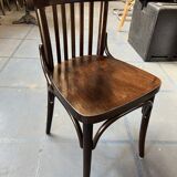 Set of 24 restored bistro chairs.
