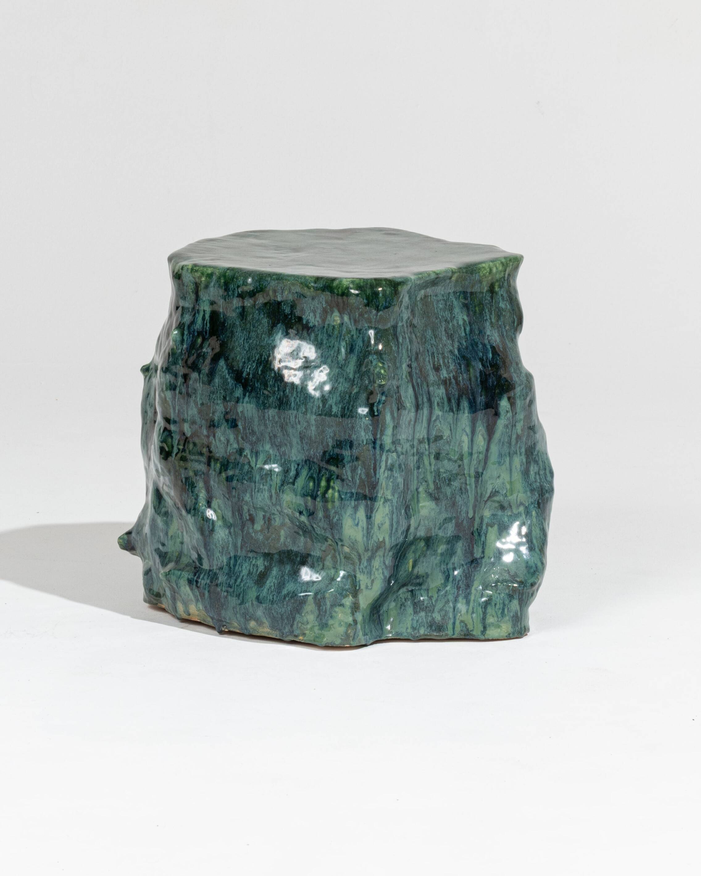 Green sandstone side table
