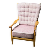 Fauteuil “Edouard” en chêne par Guillerme & Chambron pour Votre Maison