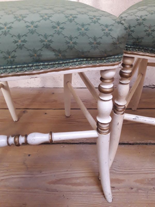 Pair of napoleon III chairs old so-called music